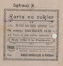Karta na cukier